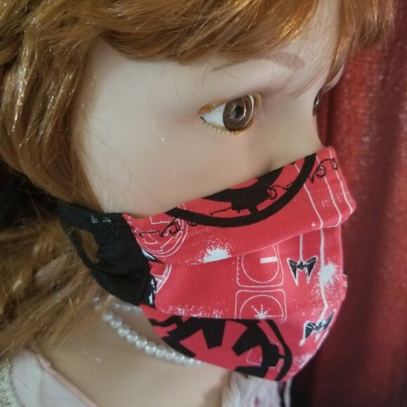 Kid Size Mask w/ Silver & Copper Filters- Darth Va - Picture 2 of 5